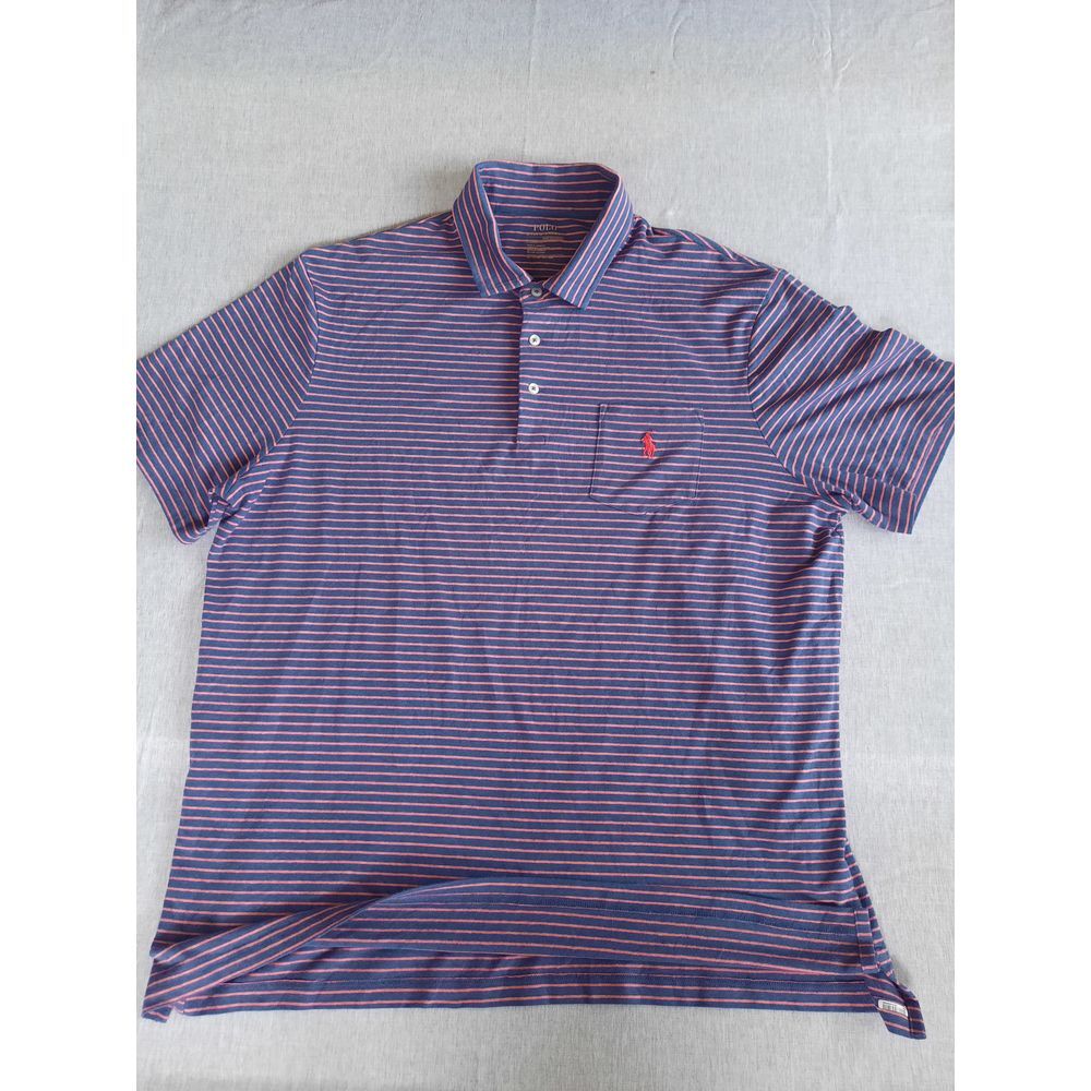 Polo Ralph Lauren Performance Men XL Classic Fit Stripe Modal Blend Short Sleeve